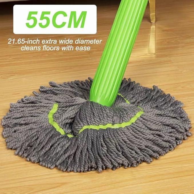 2-in-1 Dehydrated Mop with Twist Handle – Hands-Free, Easy Floor & Wall Cleaning