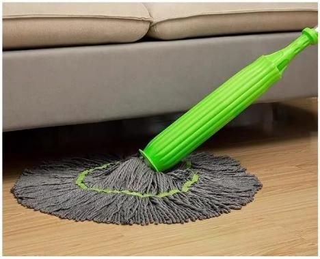 2-in-1 Dehydrated Mop with Twist Handle – Hands-Free, Easy Floor & Wall Cleaning