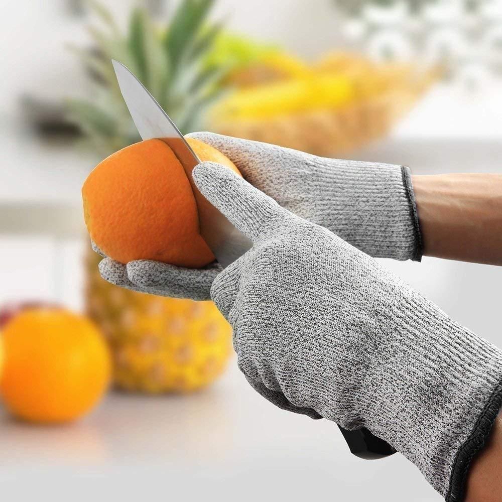 Premium Wooden Chopping Board with Sharp Knifes & Scissors