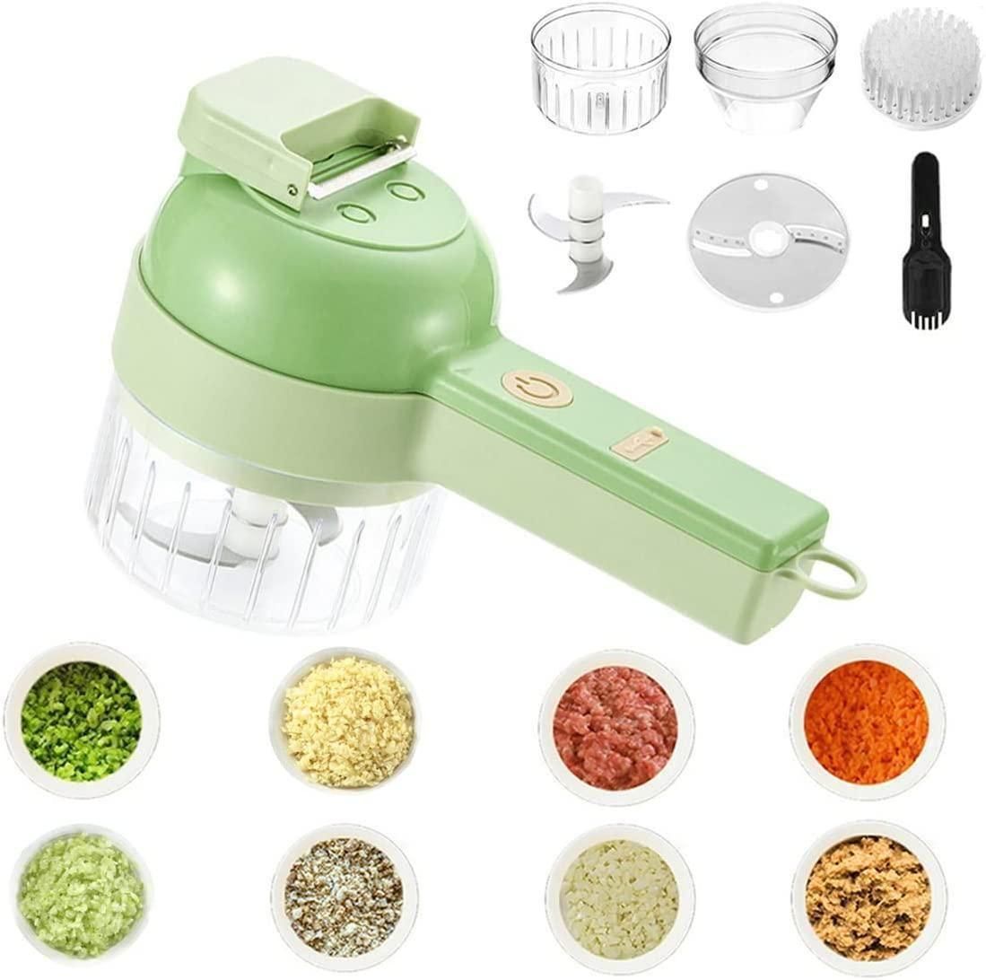 Quick Chopping 4-in-1 Electric Veggie Cutter