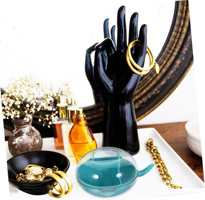 Mini Round Travel Jewelry Organizer – Compact, Stylish & Perfect for Earrings, Rings & Necklaces!