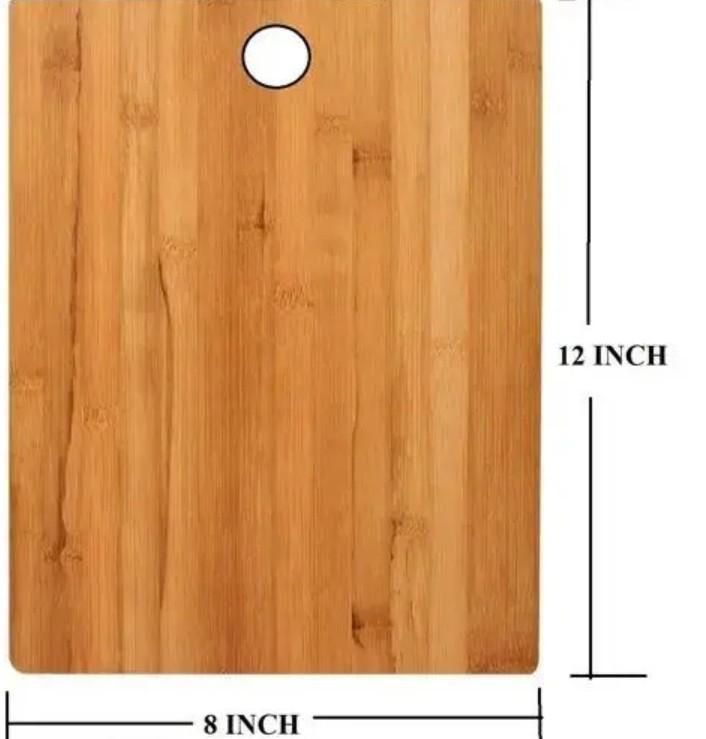 Premium Wooden Chopping Board with Sharp Knifes & Scissors