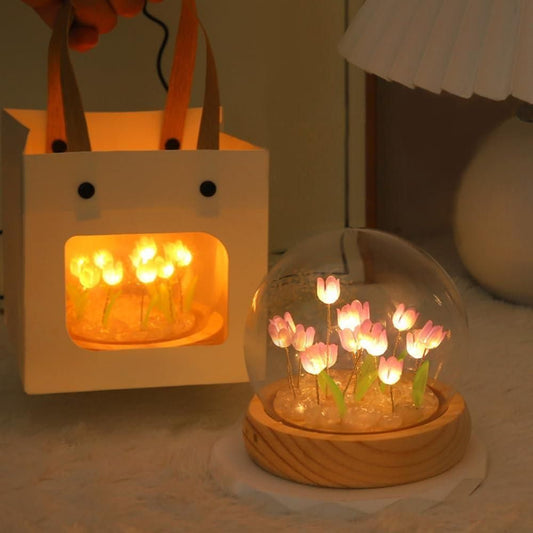 Unique Flower Lamp for Anniversary & Birthday Gifts