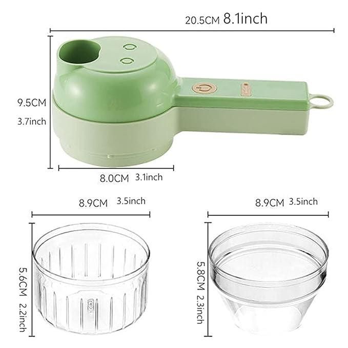Quick Chopping 4-in-1 Electric Veggie Cutter