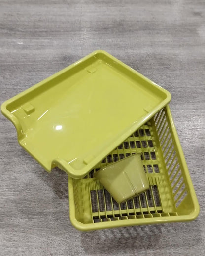 Large Multipurpose Kitchen Dish Drainer – Durable Plastic Sink Rack & Drying Basket