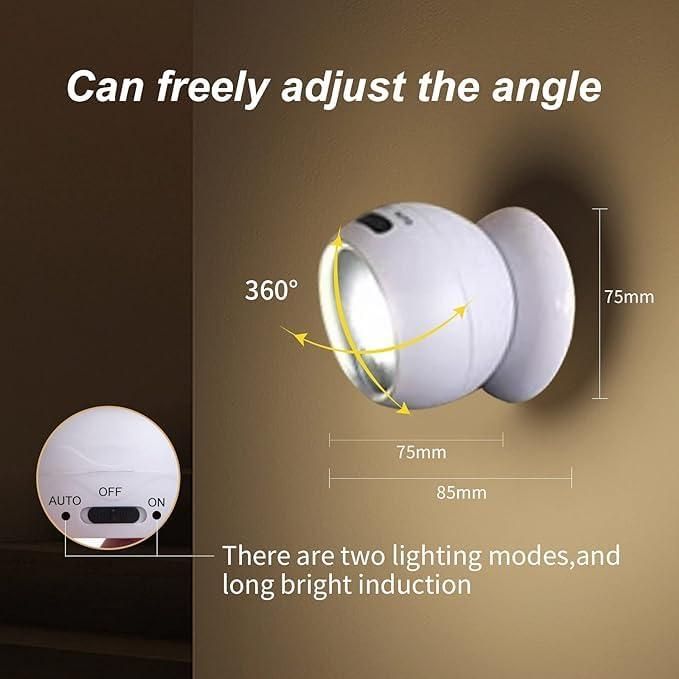 Smart Light with Rotating Base & Wireless Rechargeable Lamp