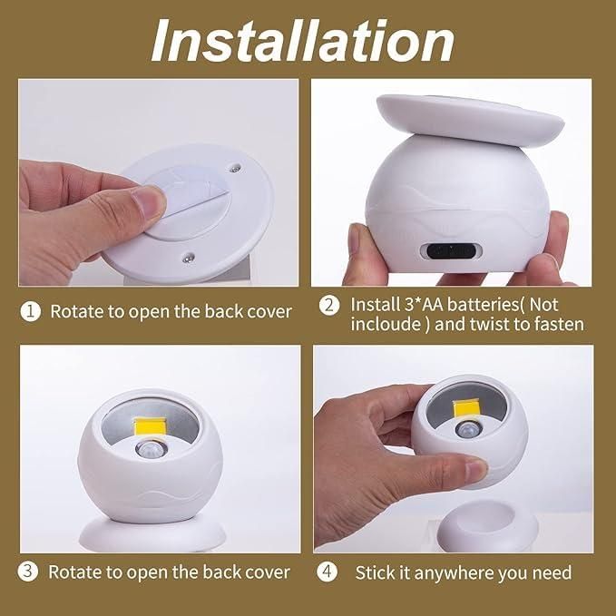 Smart Light with Rotating Base & Wireless Rechargeable Lamp