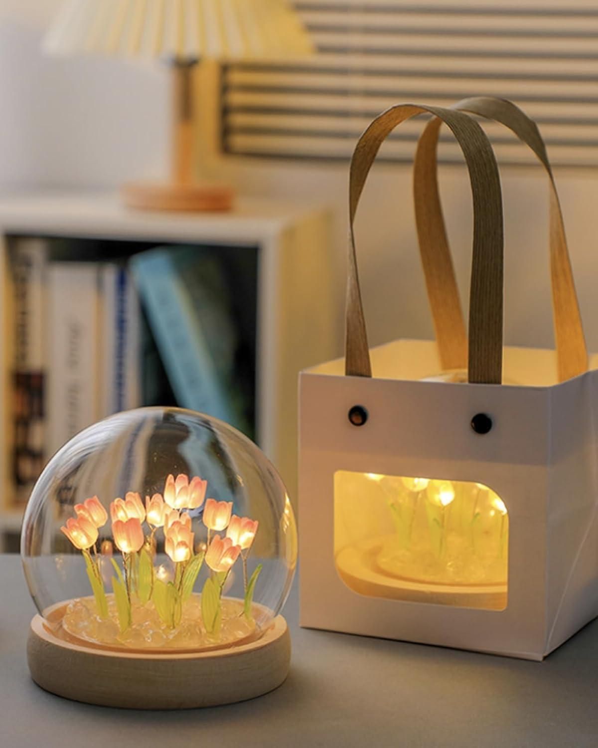 Unique Flower Lamp for Anniversary & Birthday Gifts