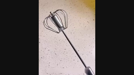 Effortless Hand Push Stainless Steel Whisk – The Ultimate Semi-Automatic Blender for Every Kitchen!