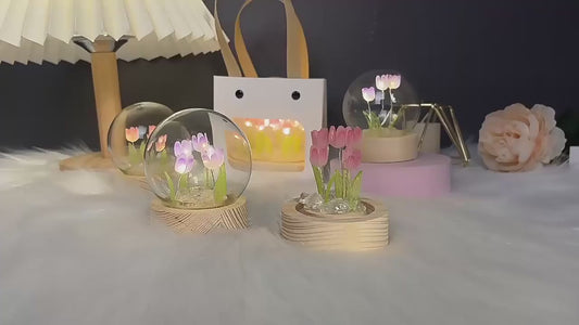 Unique Flower Lamp for Anniversary & Birthday Gifts